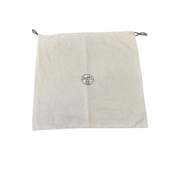 HERMES Tweed Drawstring Birkin Storage Dust Bag 22”X 20.5” - Picture 1 of 5